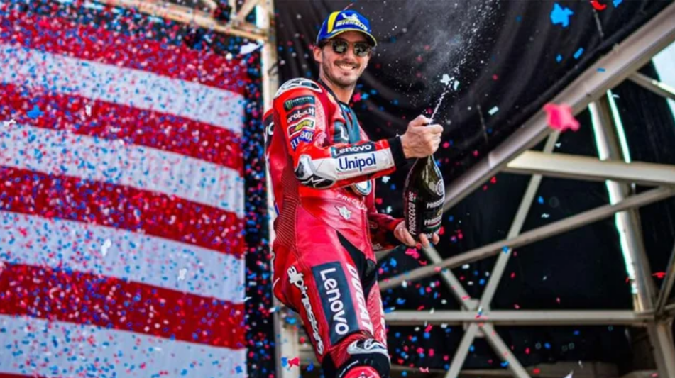 Francesco Bagnaia se quedó con el GP de las Américas y, el MotoGP tiene un nuevo líder con Álex Márquez