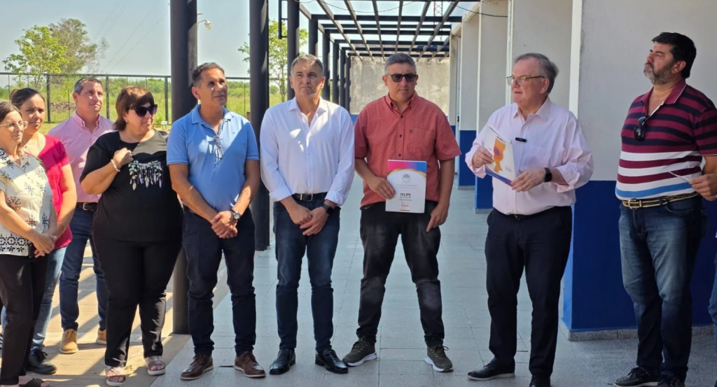 Michlig visitó Moisés Ville, Palacios y San Cristóbal por gestiones y apoyo a instituciones educativas y deportivas